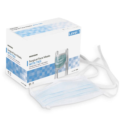 McKesson Classic Style Surgical Mask, Blue