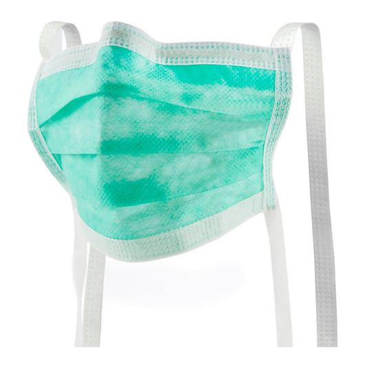 McKesson Classic Style Anti-Fog Surgical Mask, Green