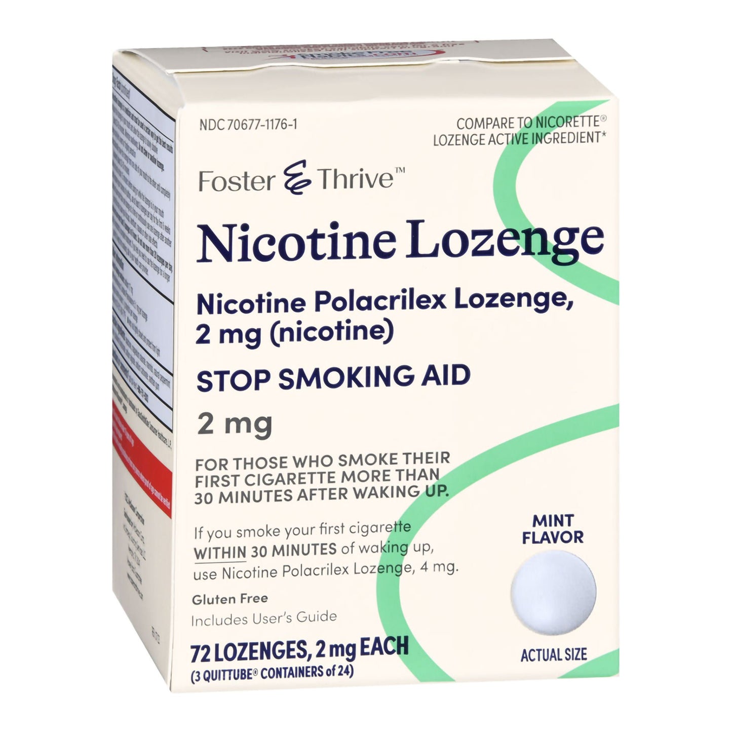 Foster & Thrive™ Nicotine Polacrilex Lozenges 2 mg (Nicotine) Mint