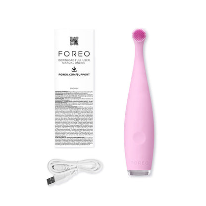 ISSA™ baby Soft Silicone Sonic Toothbrush, Pearl Pink Bunny