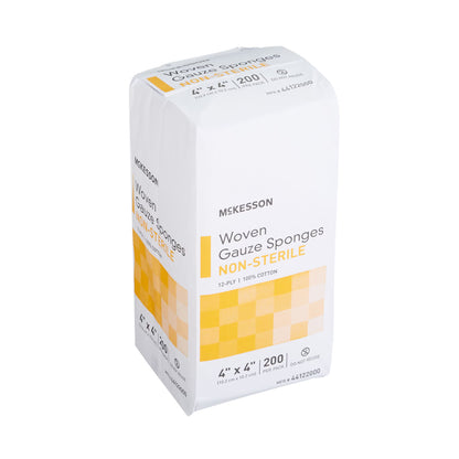 McKesson Gauze Sponge, 4 x 4 Inch, 12-Ply