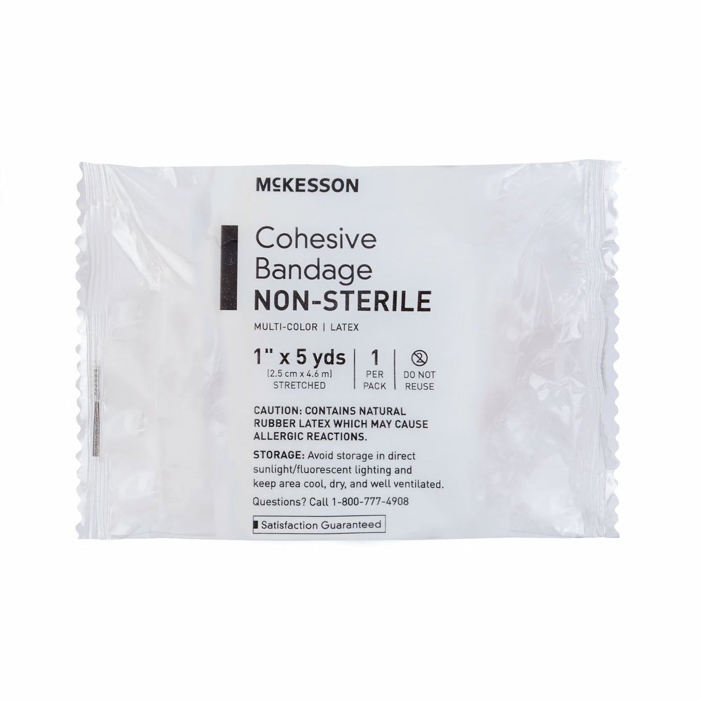 McKesson Self-adherent Closure Cohesive Bandage, 1 Inch x 5 Yard