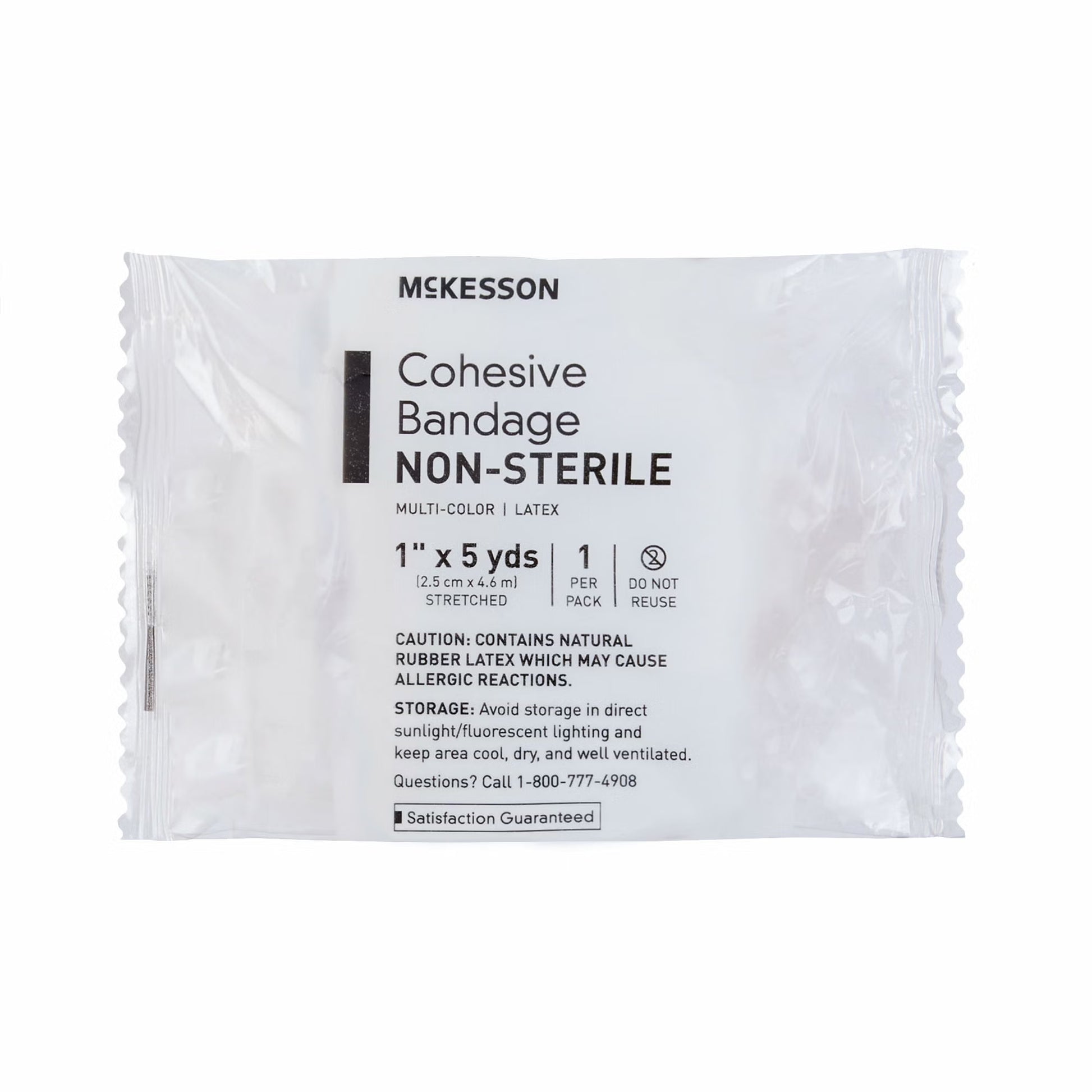 McKesson Self-adherent Closure Cohesive Bandage, 1 Inch x 5 Yard