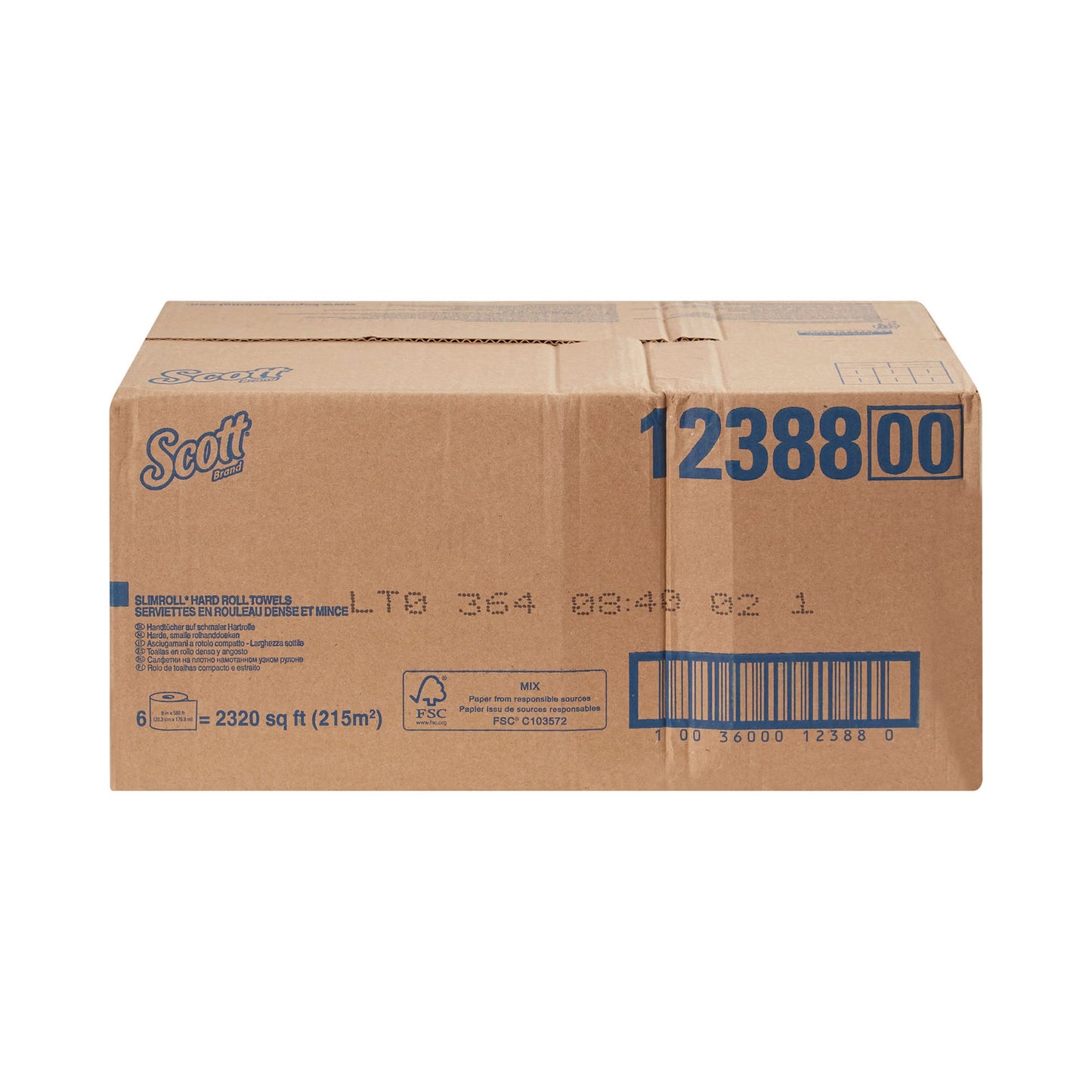 Scott® Control Slimroll™ White Paper Towel, 8 Inch x 580 Foot