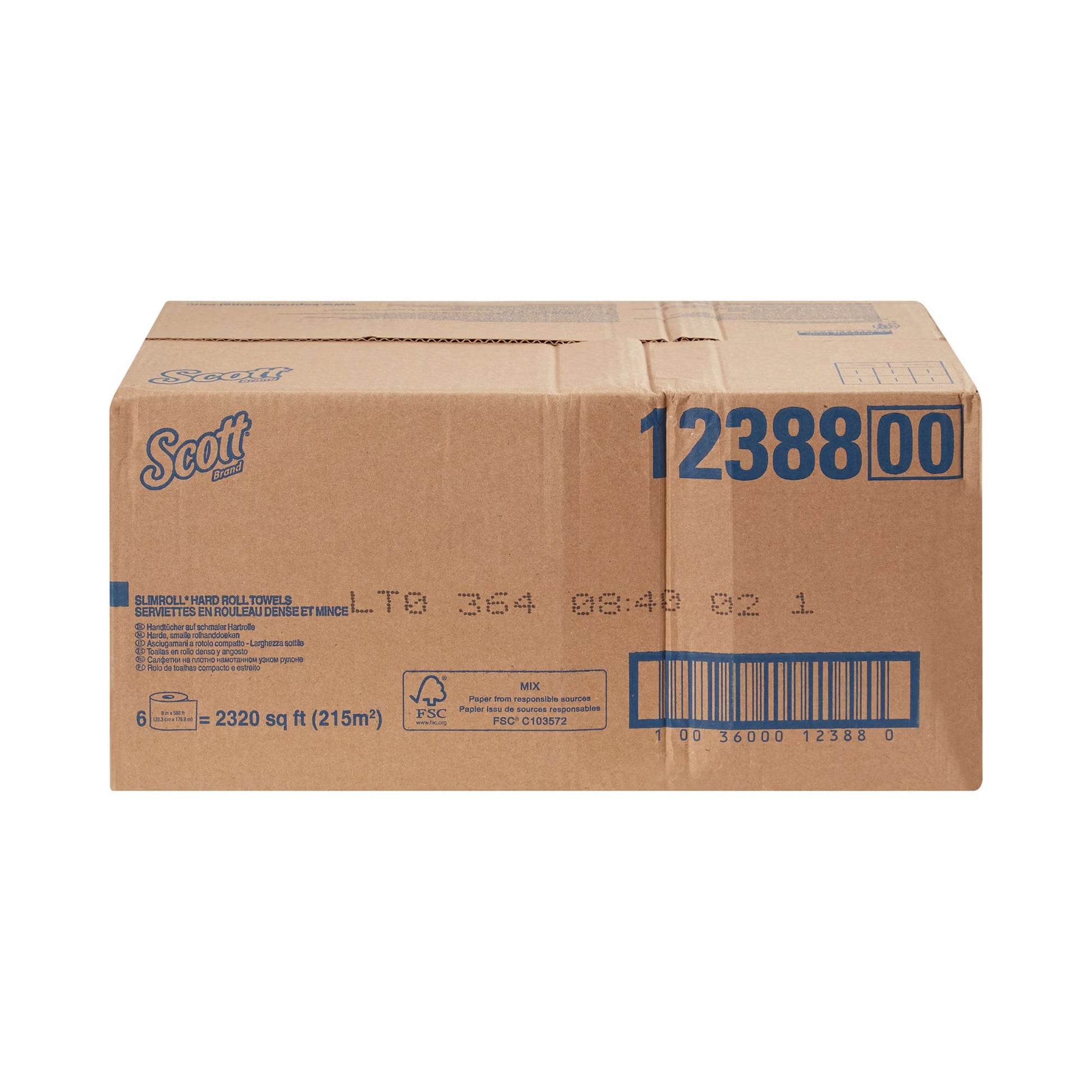 Scott® Control Slimroll™ White Paper Towel, 8 Inch x 580 Foot