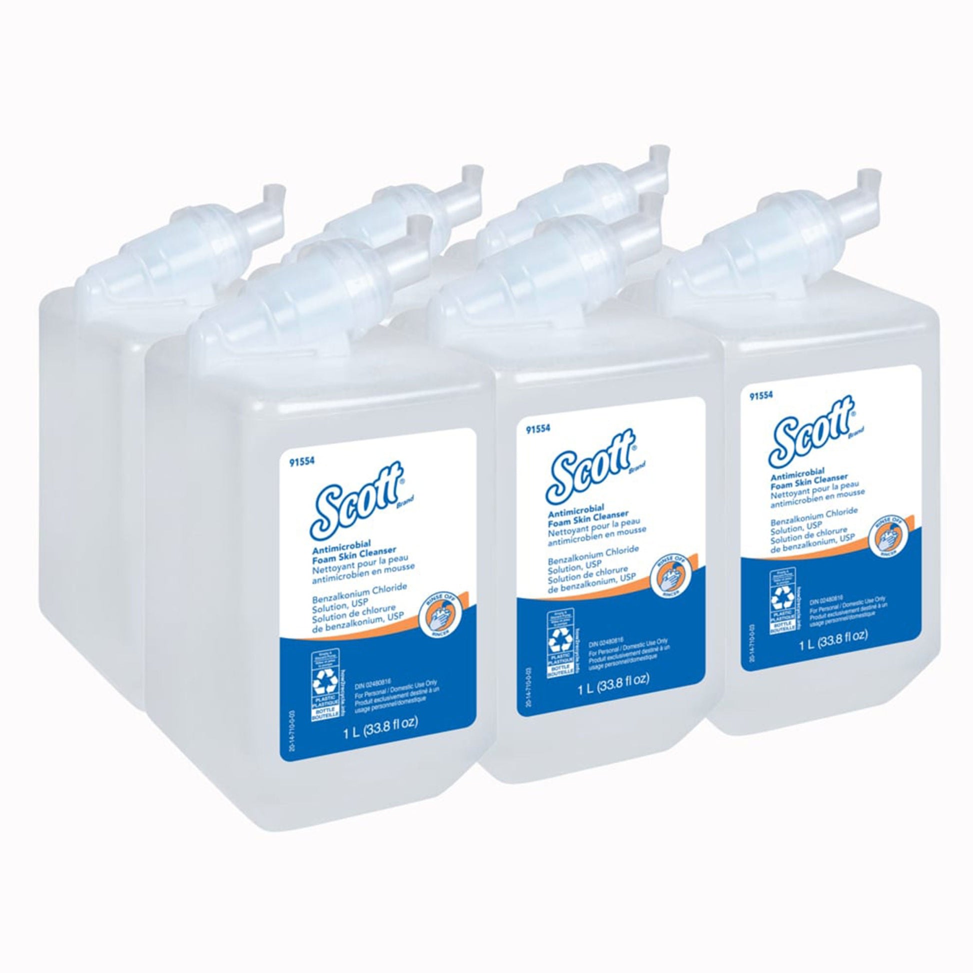 Scott® Antimicrobial Foam Skin Cleanser, 1-liter Dispenser Refill Bottle