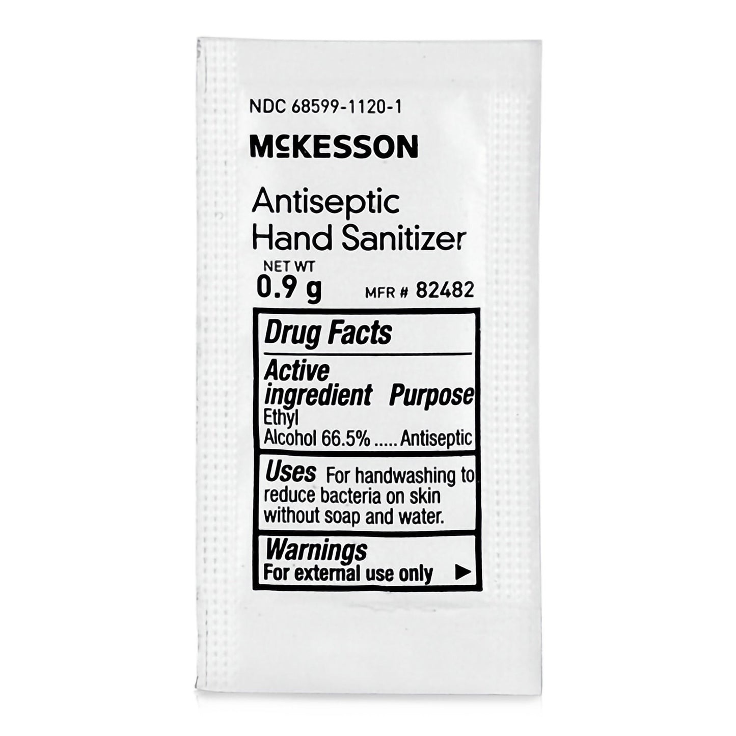 McKesson Hand Sanitizer with Aloe, Fresh Scent, Individual Packet