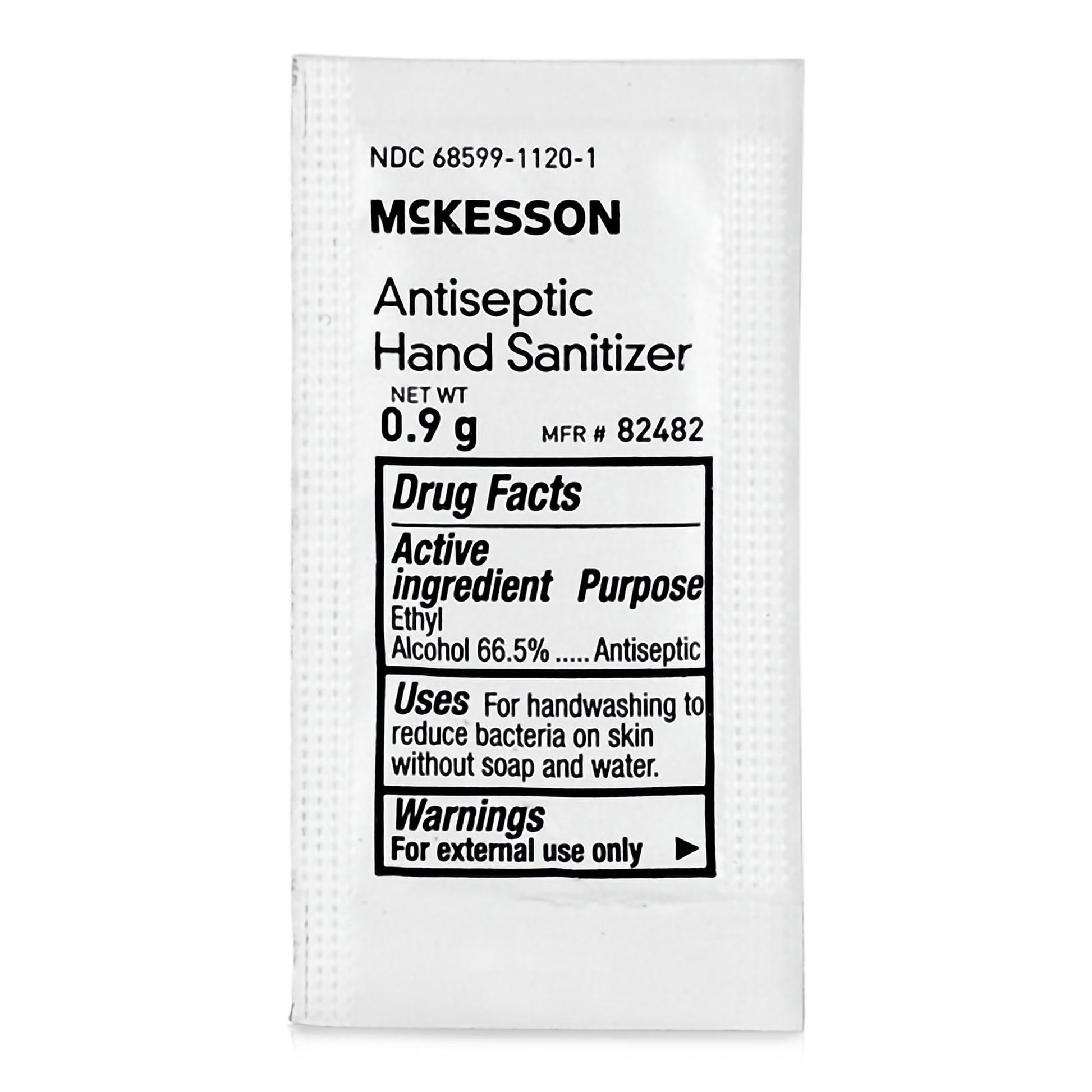McKesson Hand Sanitizer with Aloe, Fresh Scent, Individual Packet
