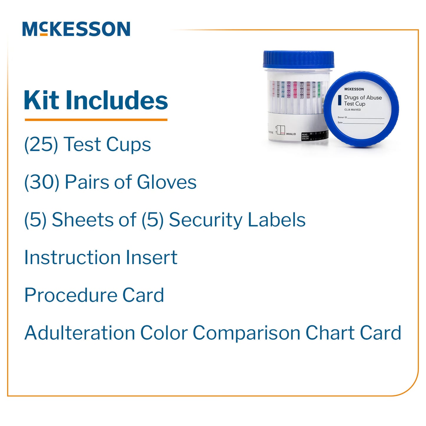 McKesson 14-Drug Panel with Adulterants Drugs of Abuse Test