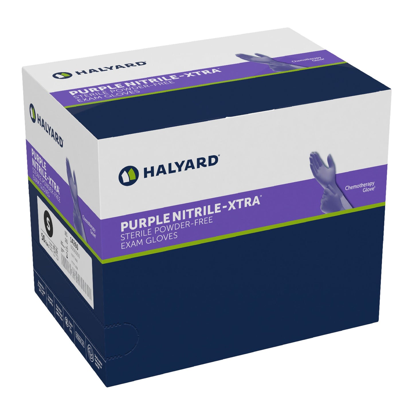 Purple Nitrile-Xtra™ Extended Cuff Length Exam Glove, Small