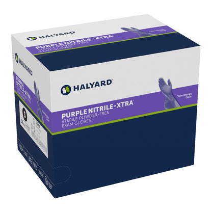 Purple Nitrile-Xtra™ Extended Cuff Length Exam Glove, Small