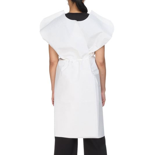 McKesson Patient Exam Gown, One Size Fits Most, White