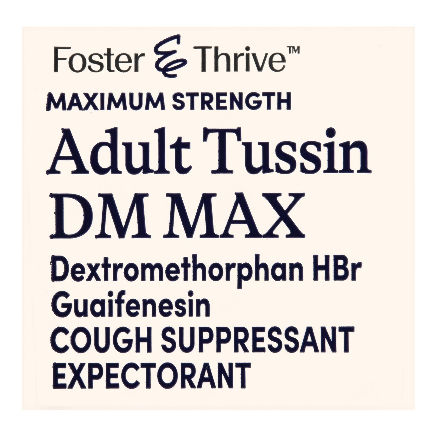 Foster & Thrive™ Adult Tussin DM Max Liquid, Raspberry & Menthol