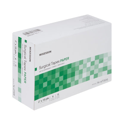 McKesson Paper Medical Tape, 2 Inch x 10 Yard, White
