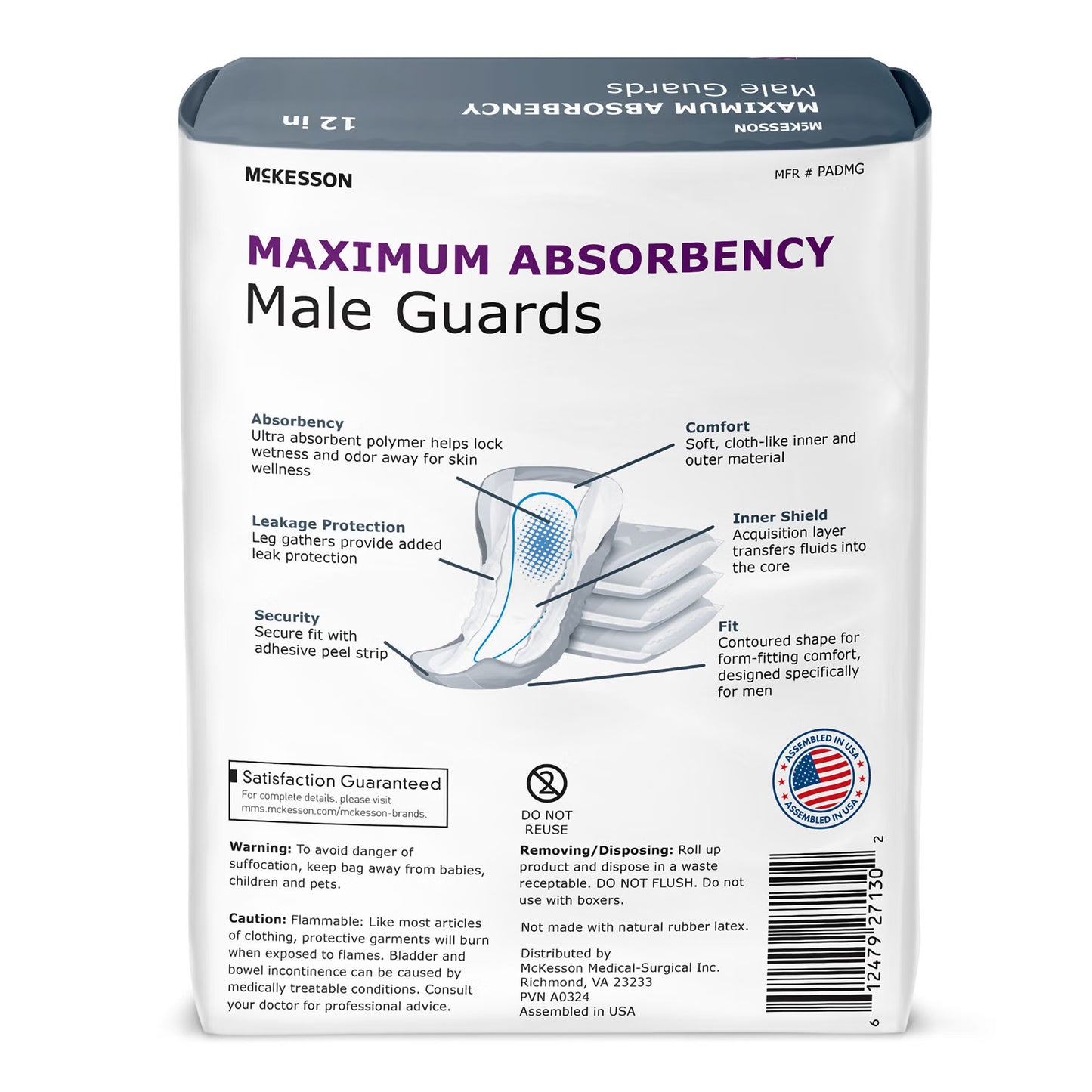 McKesson Maximum Absorbency Male Guards
