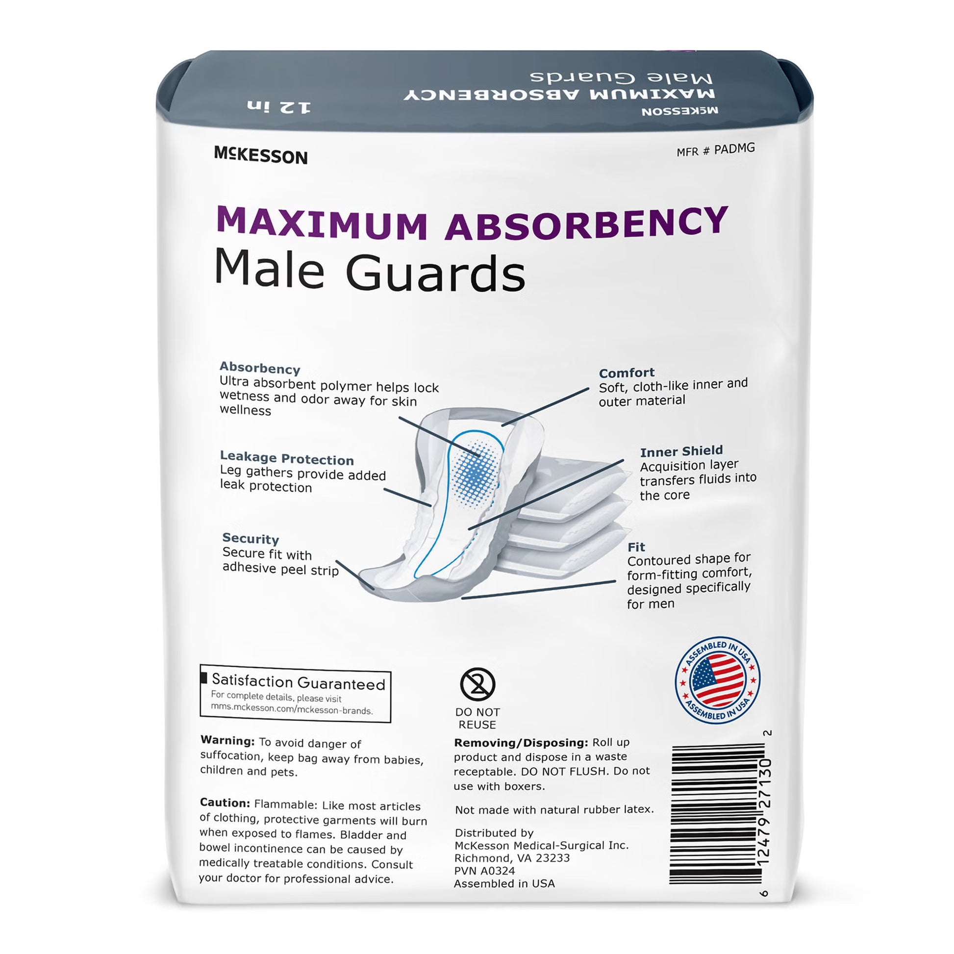 McKesson Maximum Absorbency Male Guards