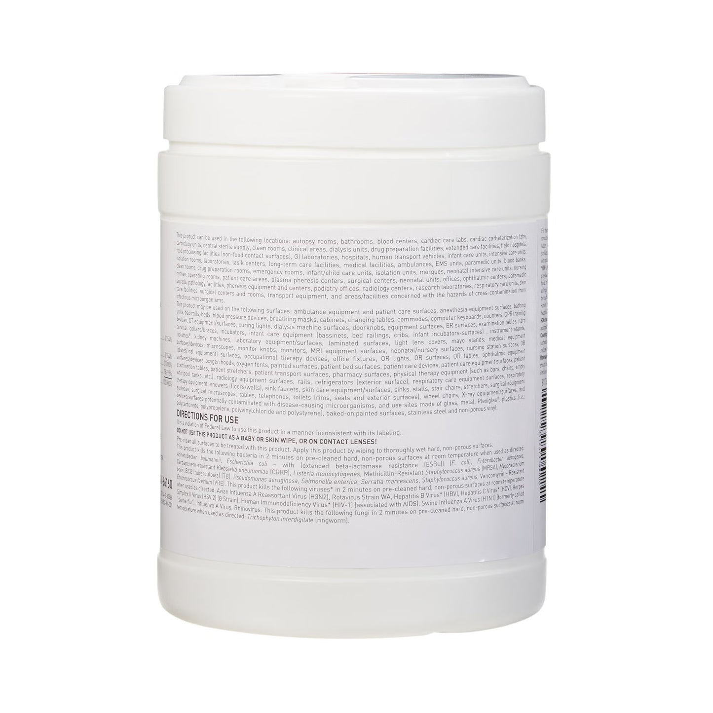 McKesson Germicidal Large Surface Disinfectant Wipes, Canister, 160 ct.