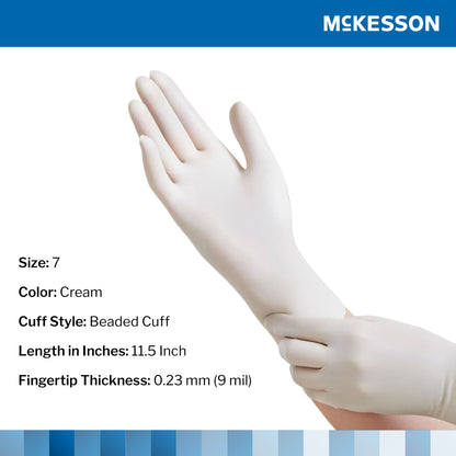 McKesson Perry® Performance Plus Surgical Glove, Size 7, Cream