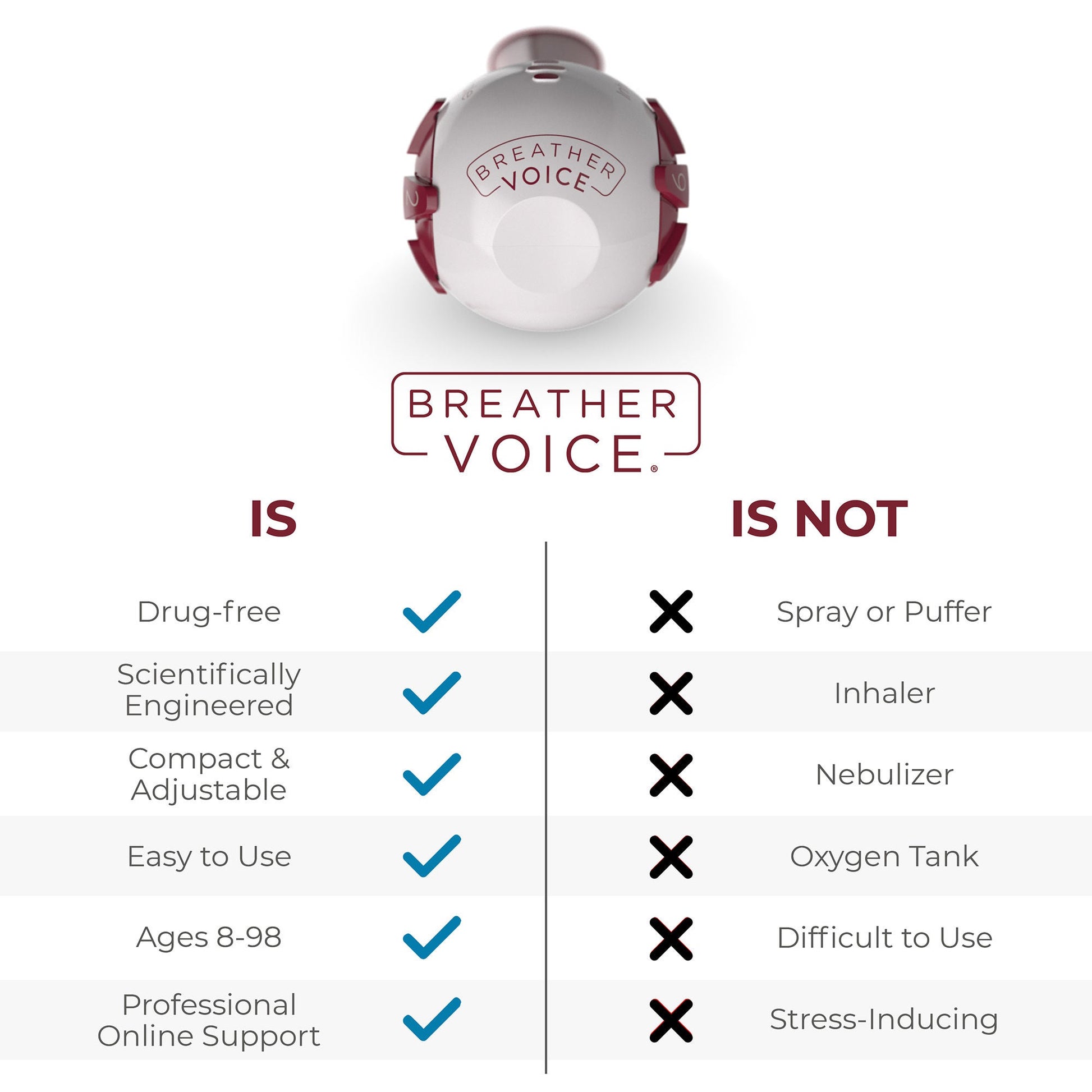 Breather Voice® Respiratory Exerciser