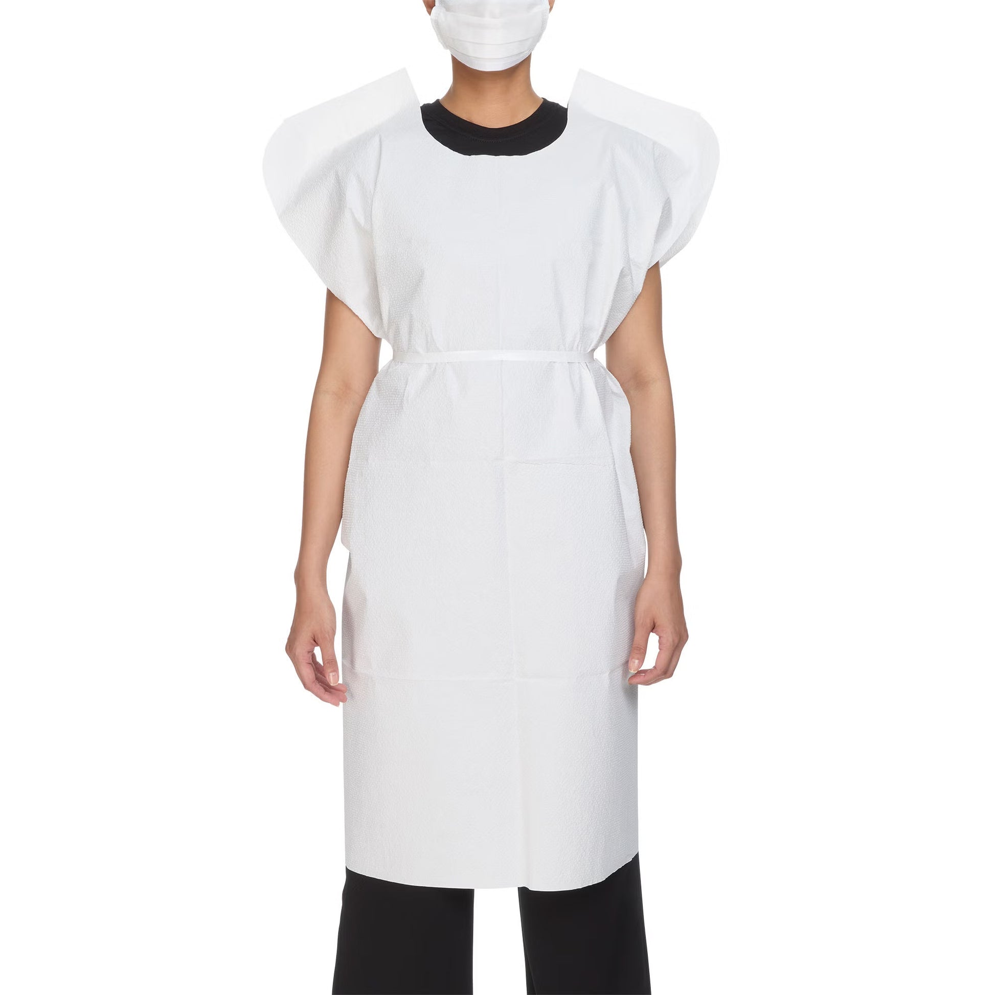 McKesson Patient Exam Gown, One Size Fits Most, White