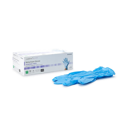 McKesson Confiderm® 6.5CX Nitrile Extended Cuff Length Exam Glove, Medium, Blue