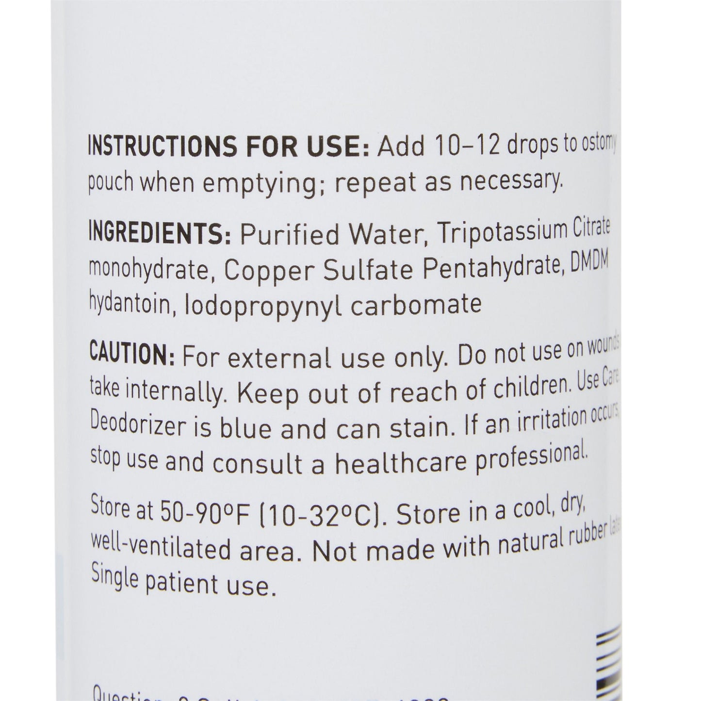 McKesson Ostomy Appliance Deodorant, 8-ounce squeeze bottle