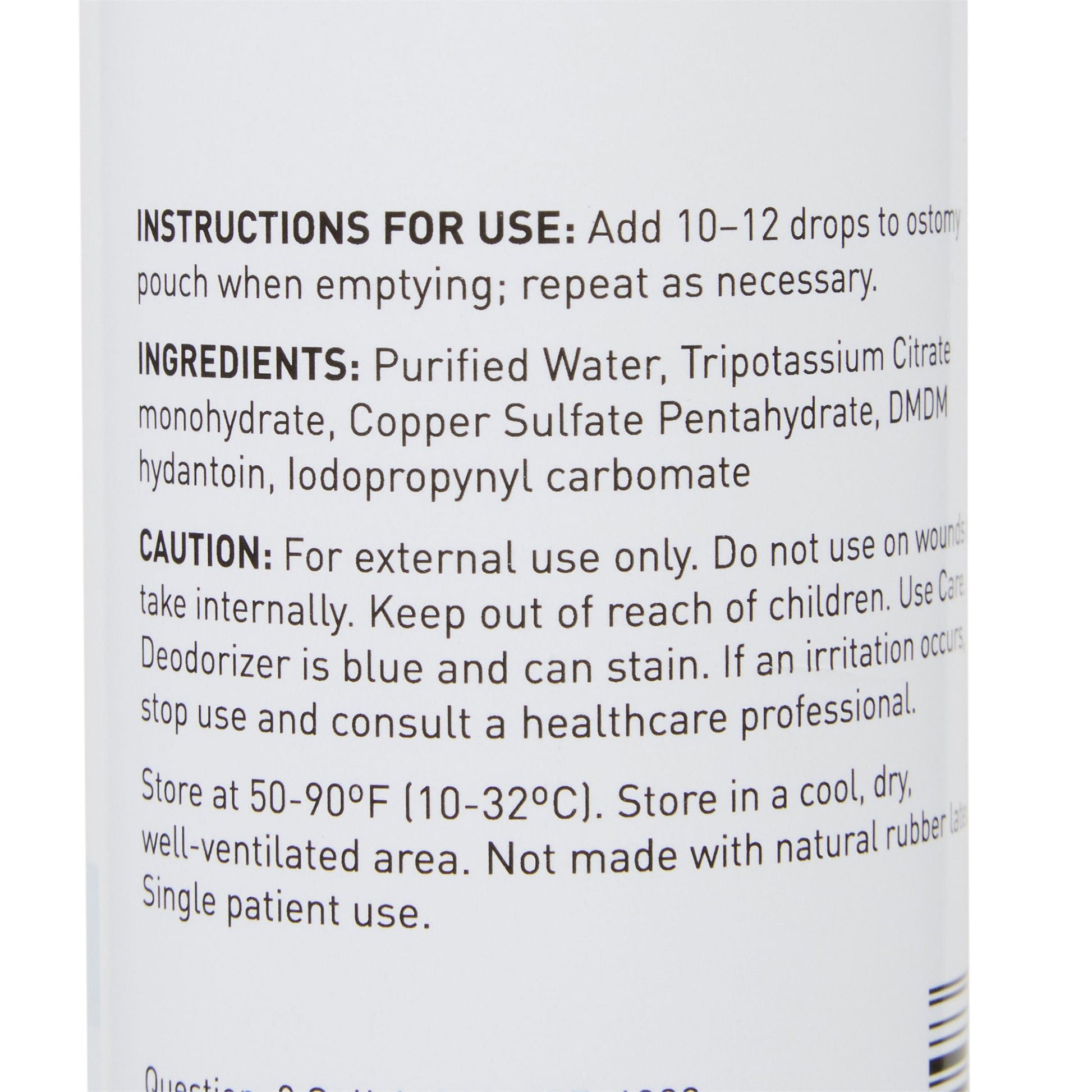 McKesson Ostomy Appliance Deodorant, 8-ounce squeeze bottle