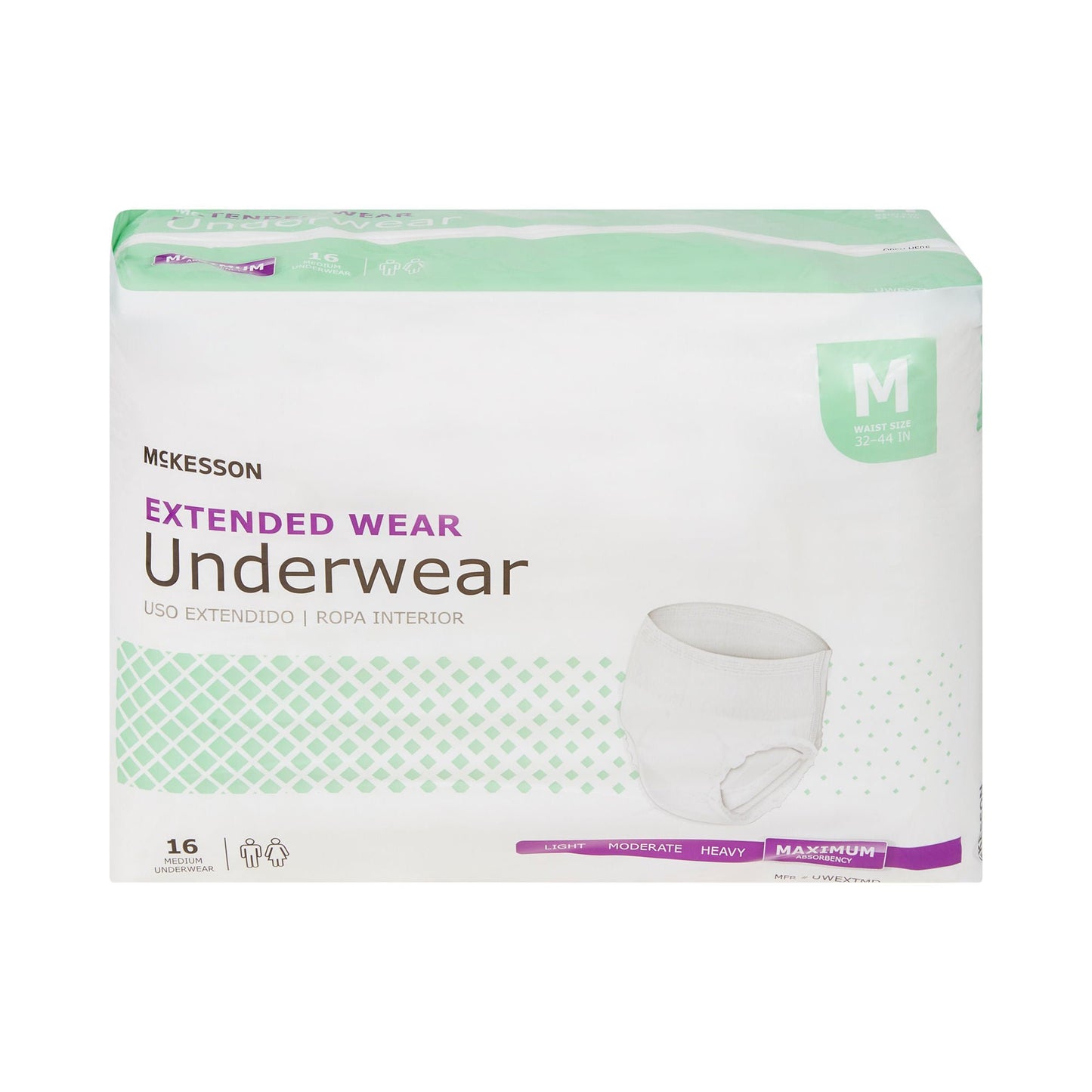 McKesson Extended Wear Maximum Absorbency Underwear, Medium
