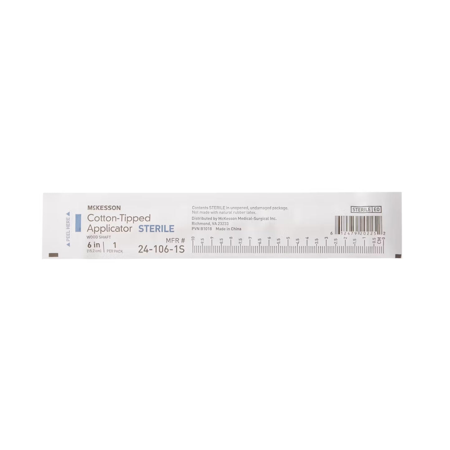 McKesson Sterile Swabsticks, Cotton Tip, 6 Inch Wood Shaft