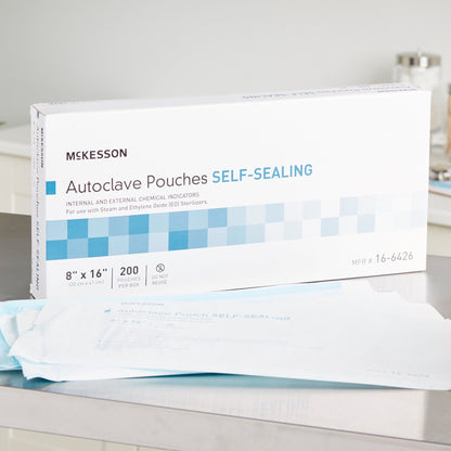 McKesson Sterilization Pouch, 8 x 16 Inch