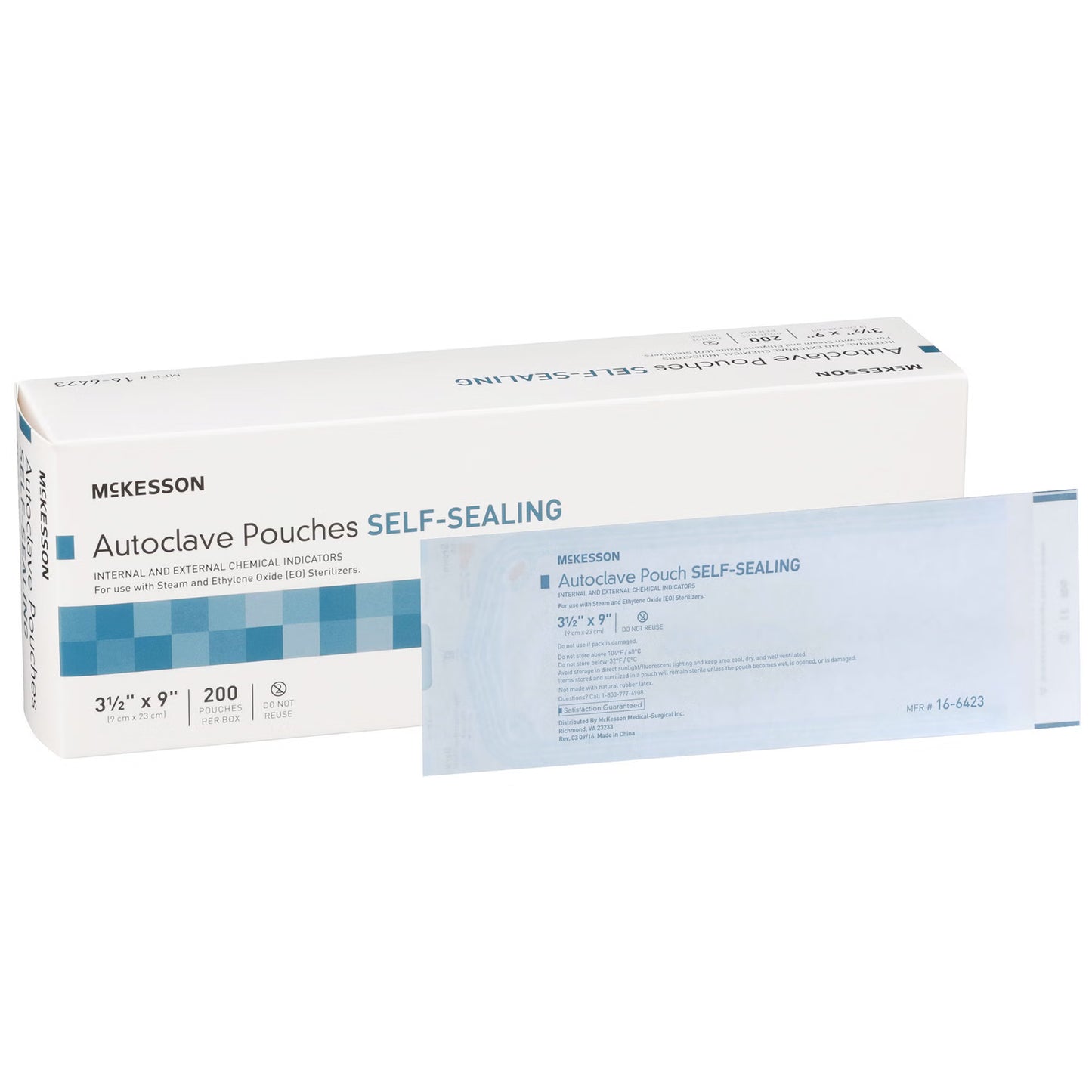 McKesson Sterilization Pouch, 3.5 x 9 Inch