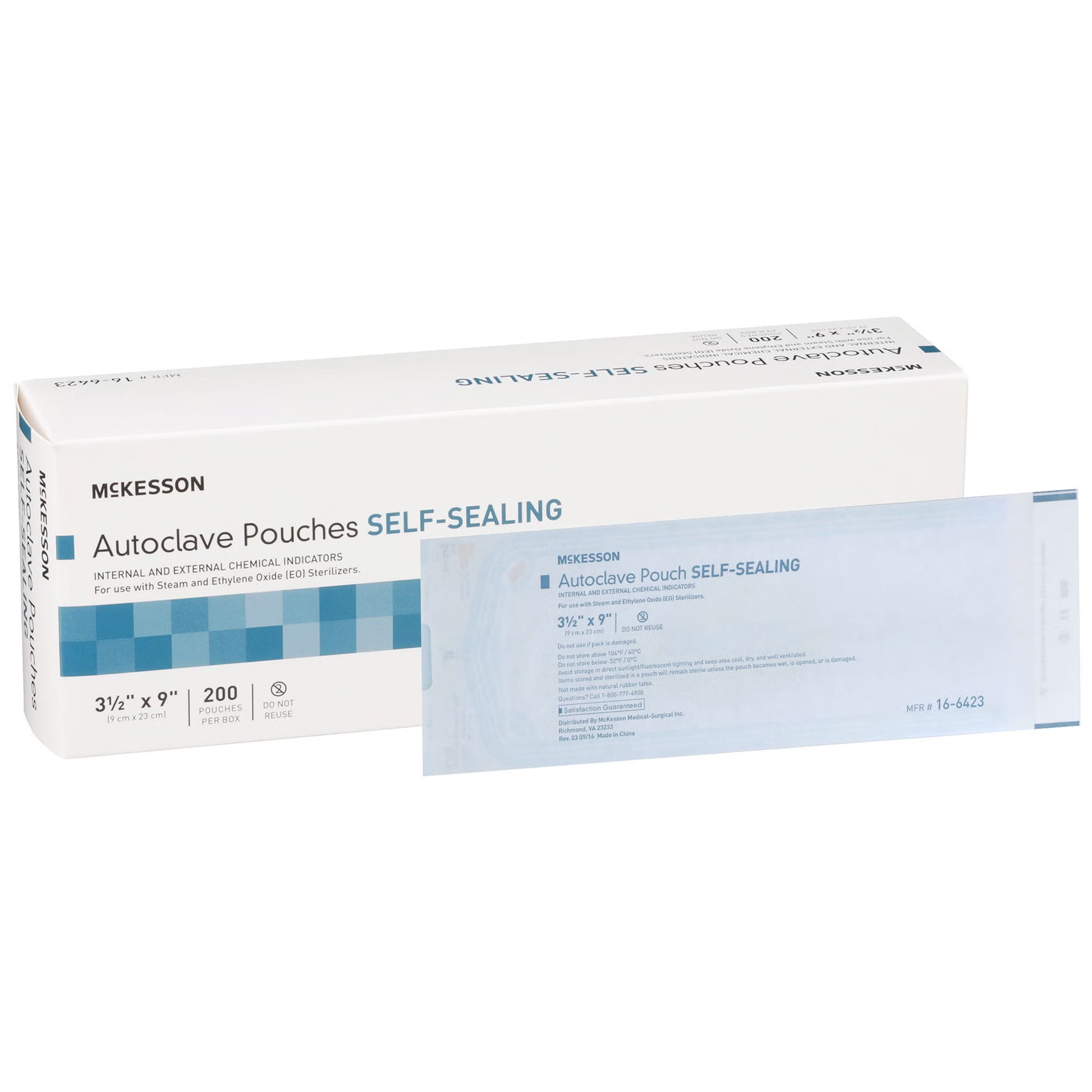 McKesson Sterilization Pouch, 3.5 x 9 Inch