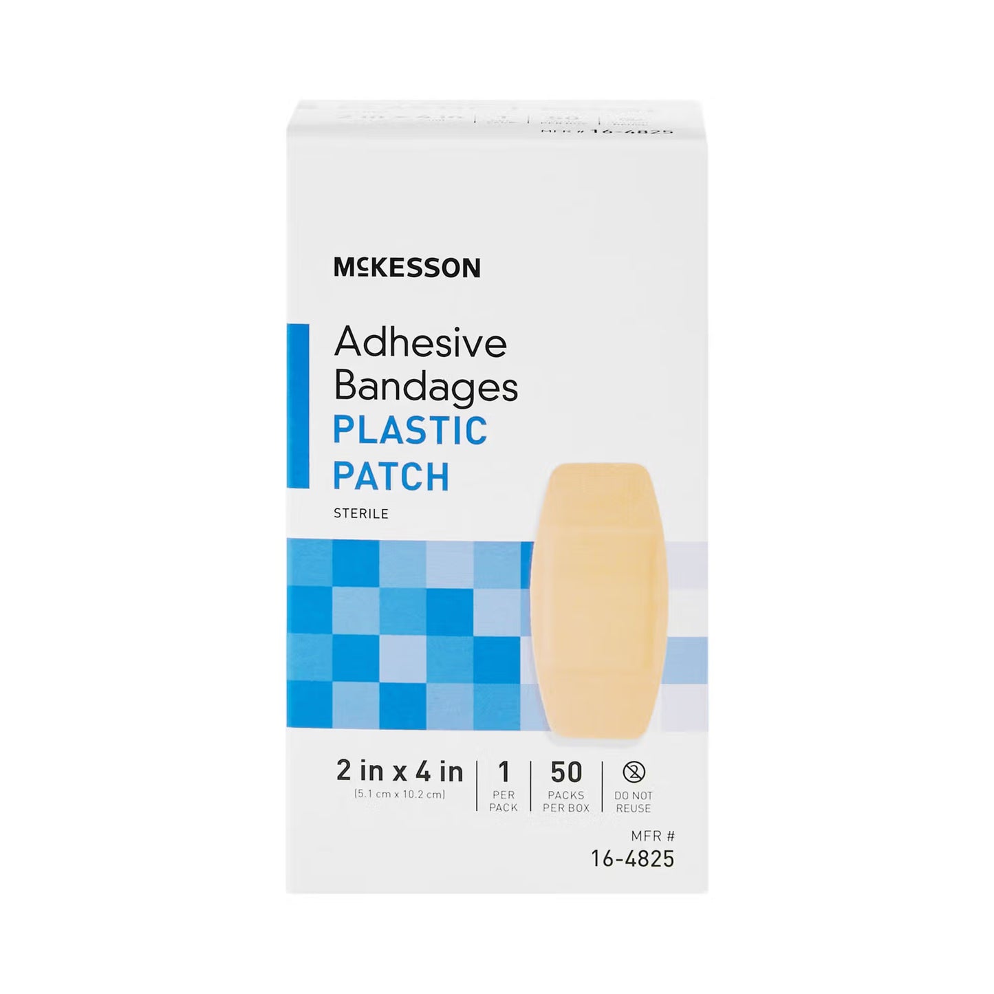 McKesson Tan Adhesive Strip, 2 x 4 Inch
