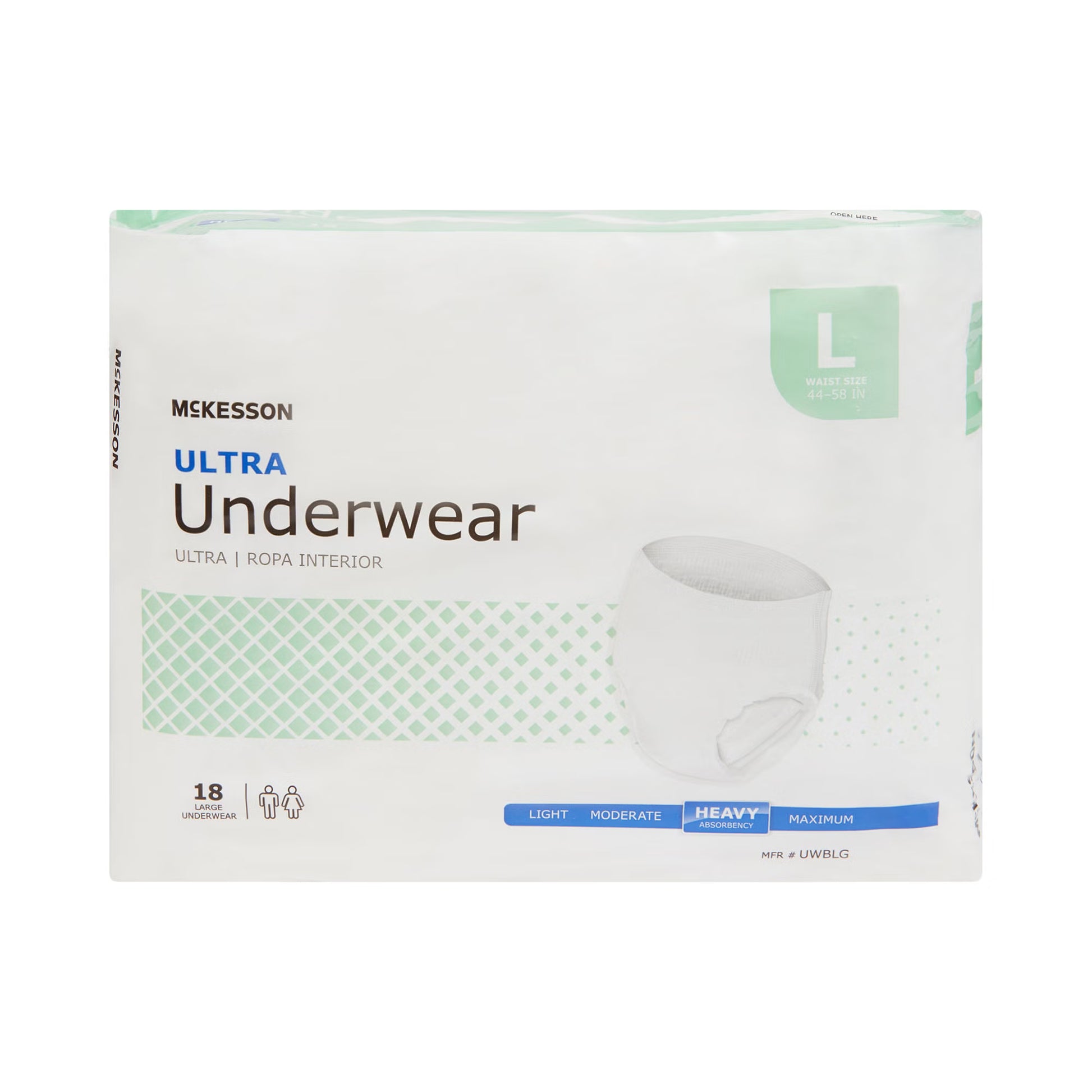McKesson Ultra Heavy Absorbent Underwear, Large