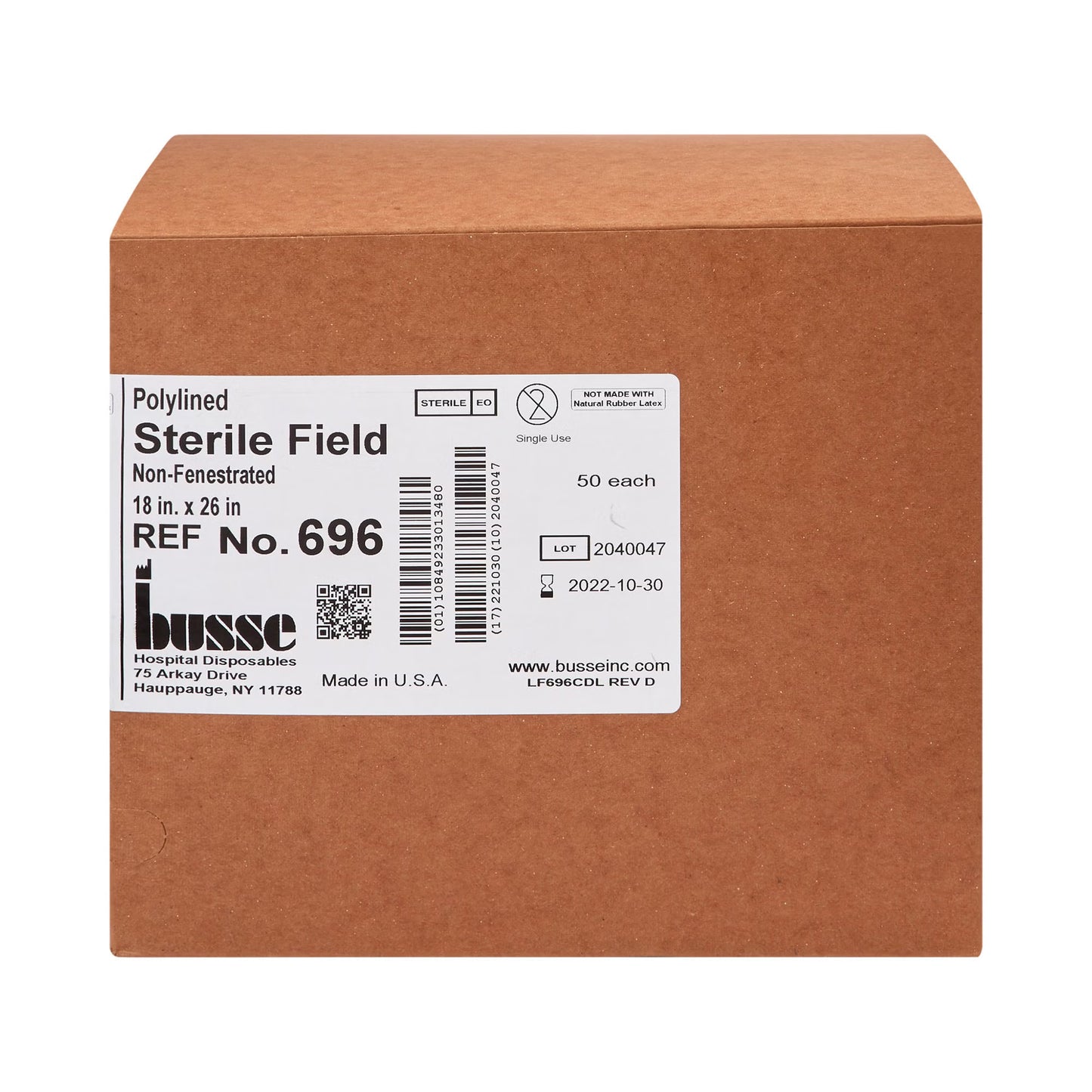 Busse Hospital Sterile Field General Purpose Drape, 18 x 26 Inch
