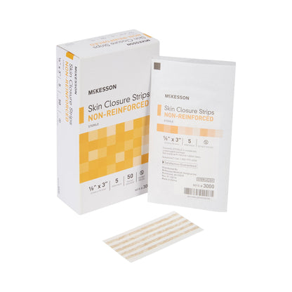 McKesson Nonreinforced Skin Closure Strip, 1/8 x 3 in.