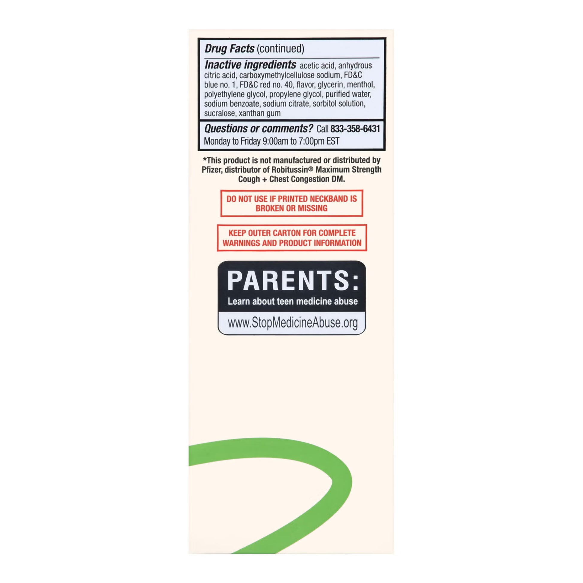Foster & Thrive™ Adult Tussin DM Max Liquid, Raspberry & Menthol