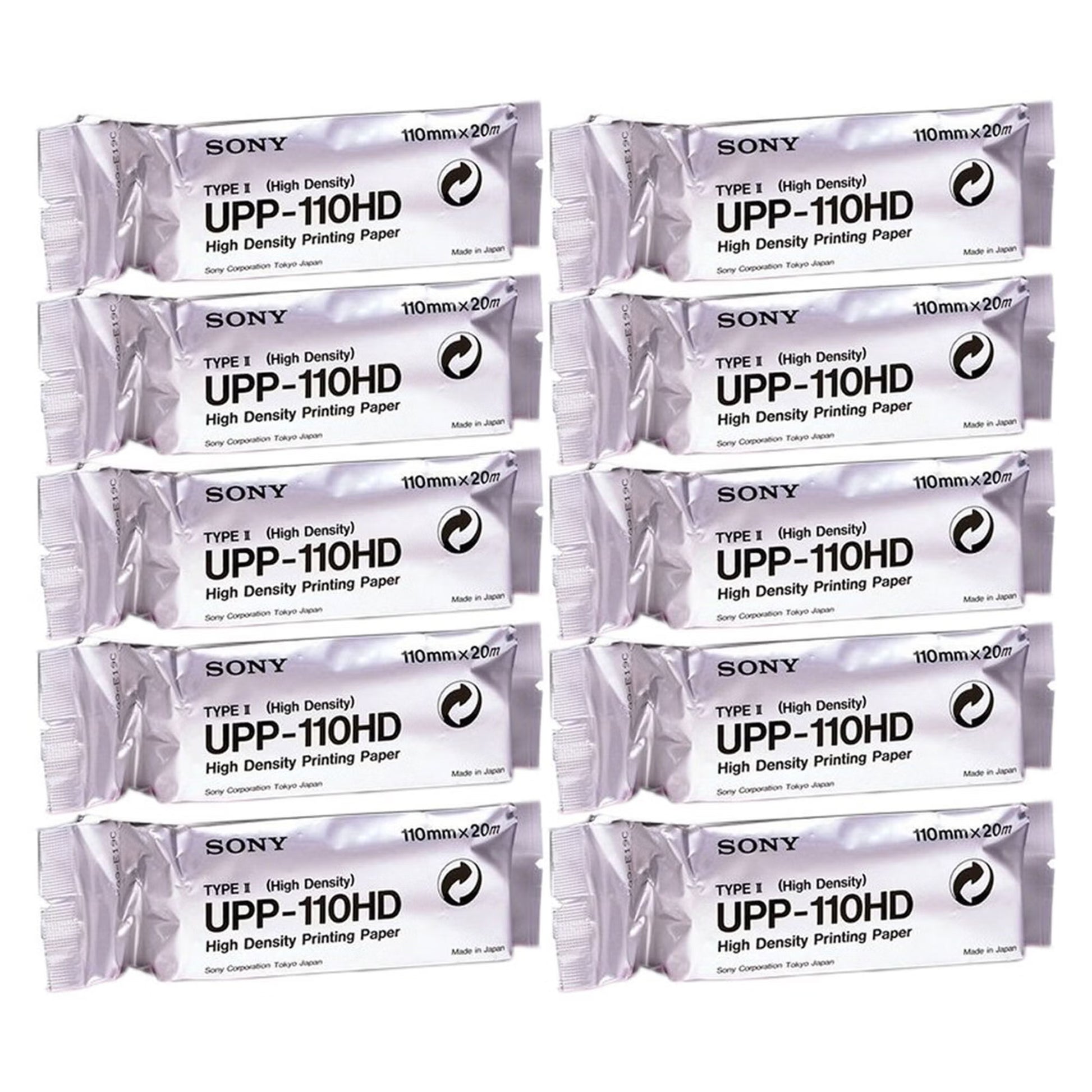 Ultrasound Video Paper Sony® Roll Black and White High Density Without Grid