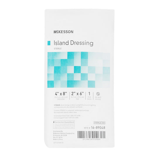 McKesson White Adhesive Dressing, 4 x 8 Inch
