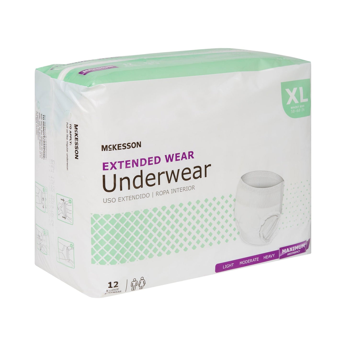 McKesson Extended Wear Maximum Absorbency Underwear, Extra Large