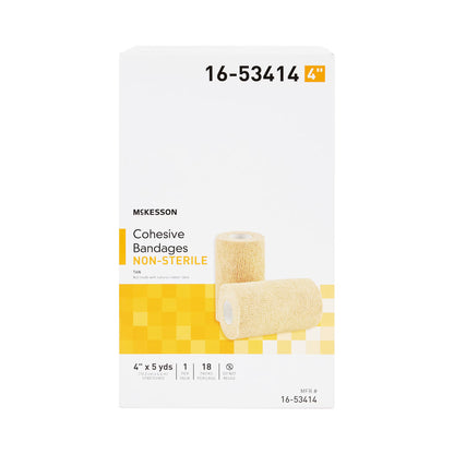 McKesson Self-adherent Closure Cohesive Bandage, 4 Inch x 5 Yard