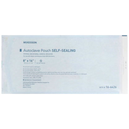 McKesson Sterilization Pouch, 8 x 16 Inch