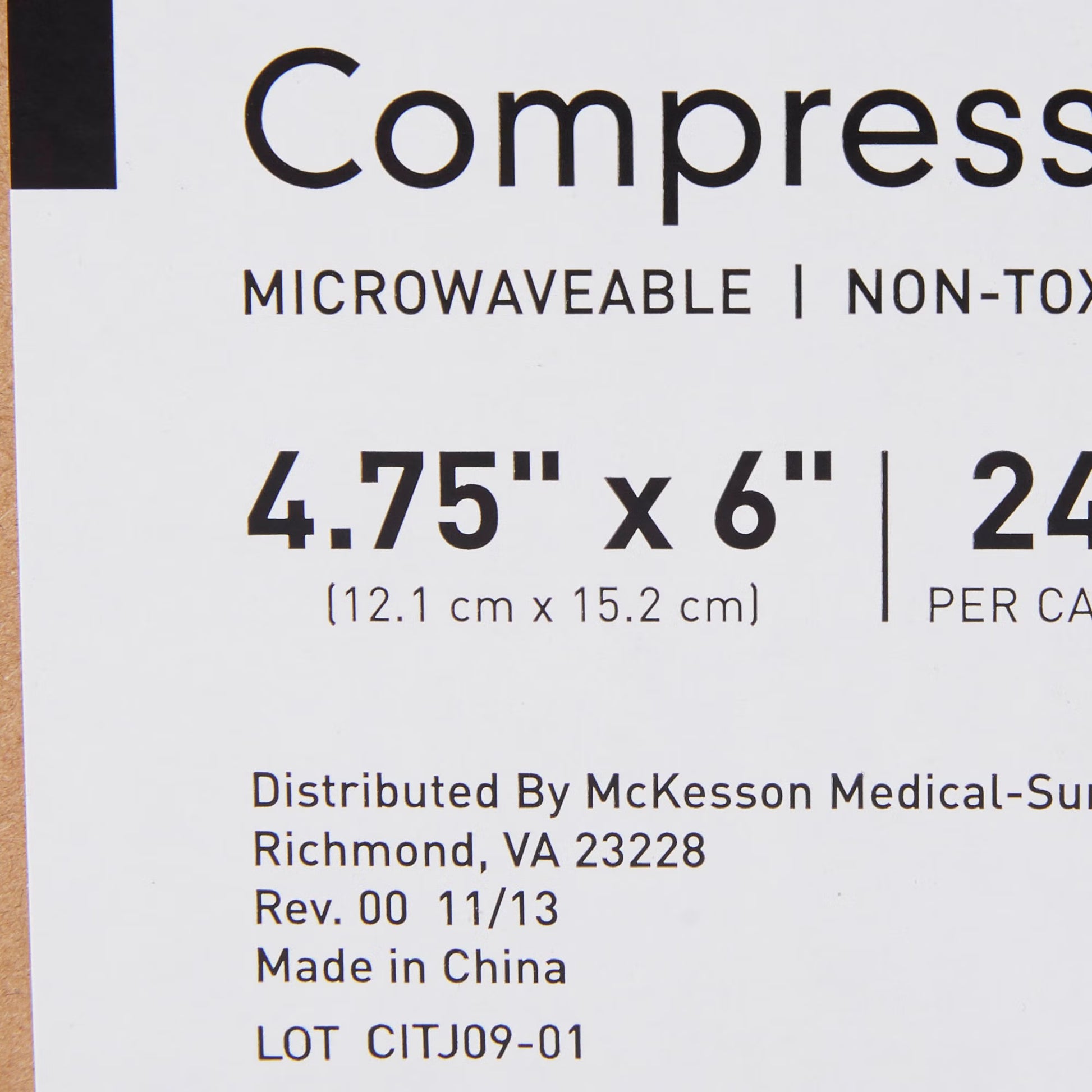 McKesson Reusable Cold and Hot Pack, 4.75 x 6 Inch