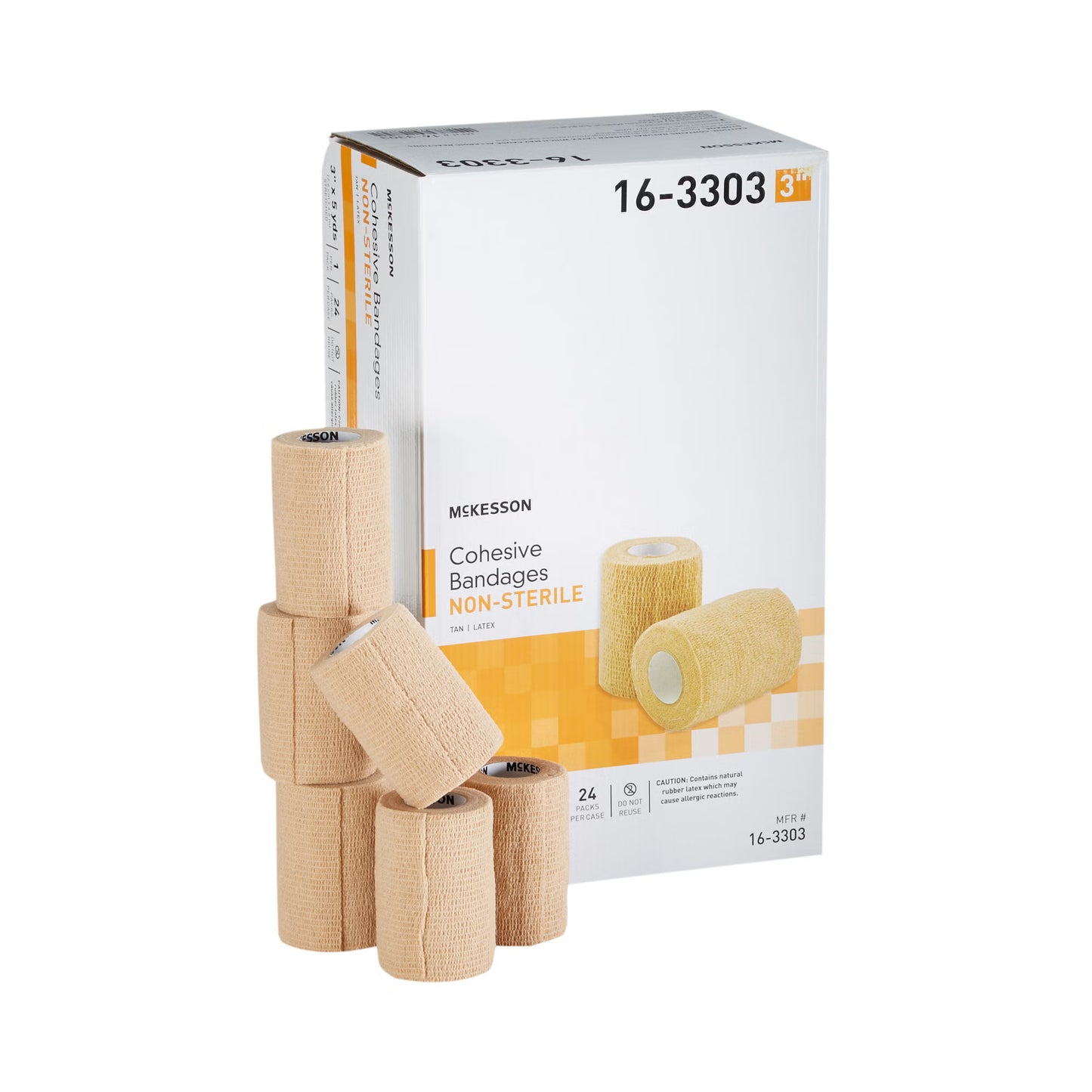 McKesson Self-adherent Closure Cohesive Bandage, 3 Inch x 5 Yard