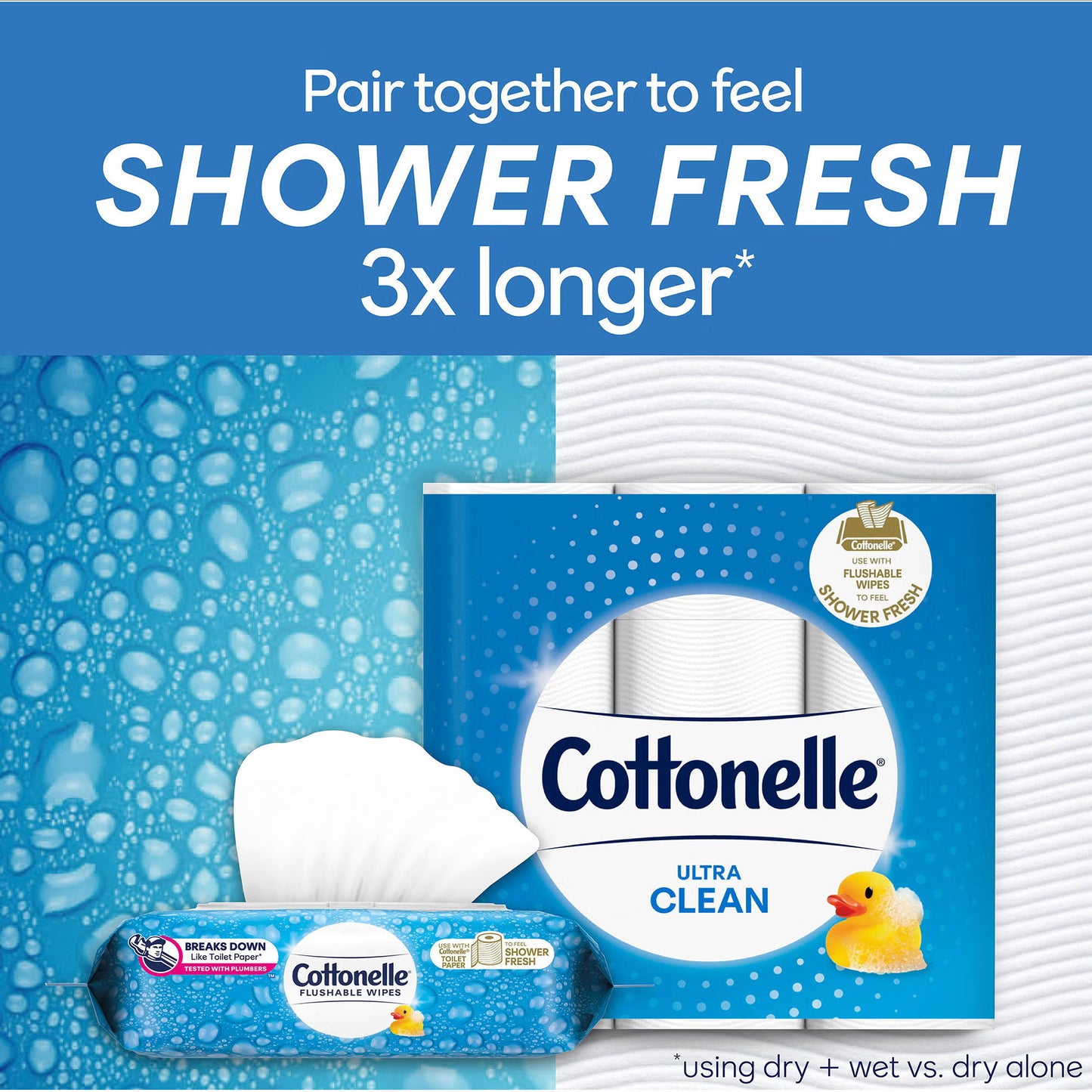 Cottonelle® FreshCare® Flushable Wipes
