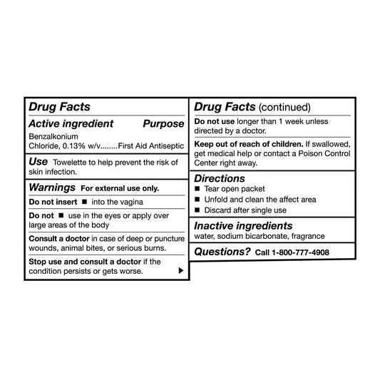 McKesson Obstetrical Antiseptic Skin Wipes