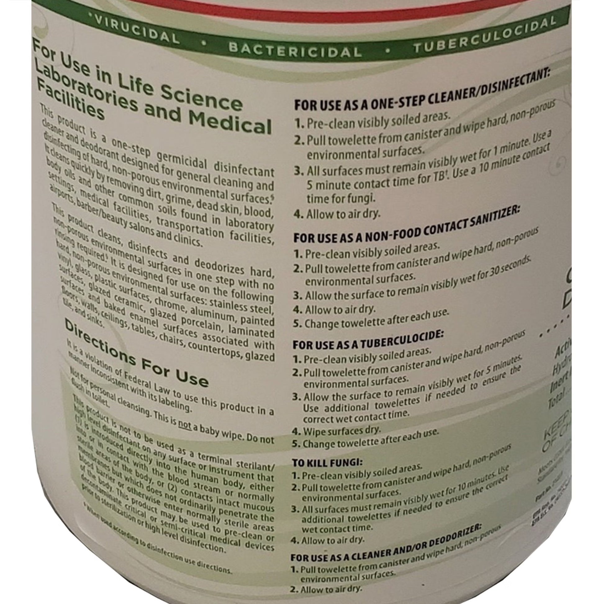 PREempt® Hydrogen Peroxide Surface Disinfectant Cleaner Wipes