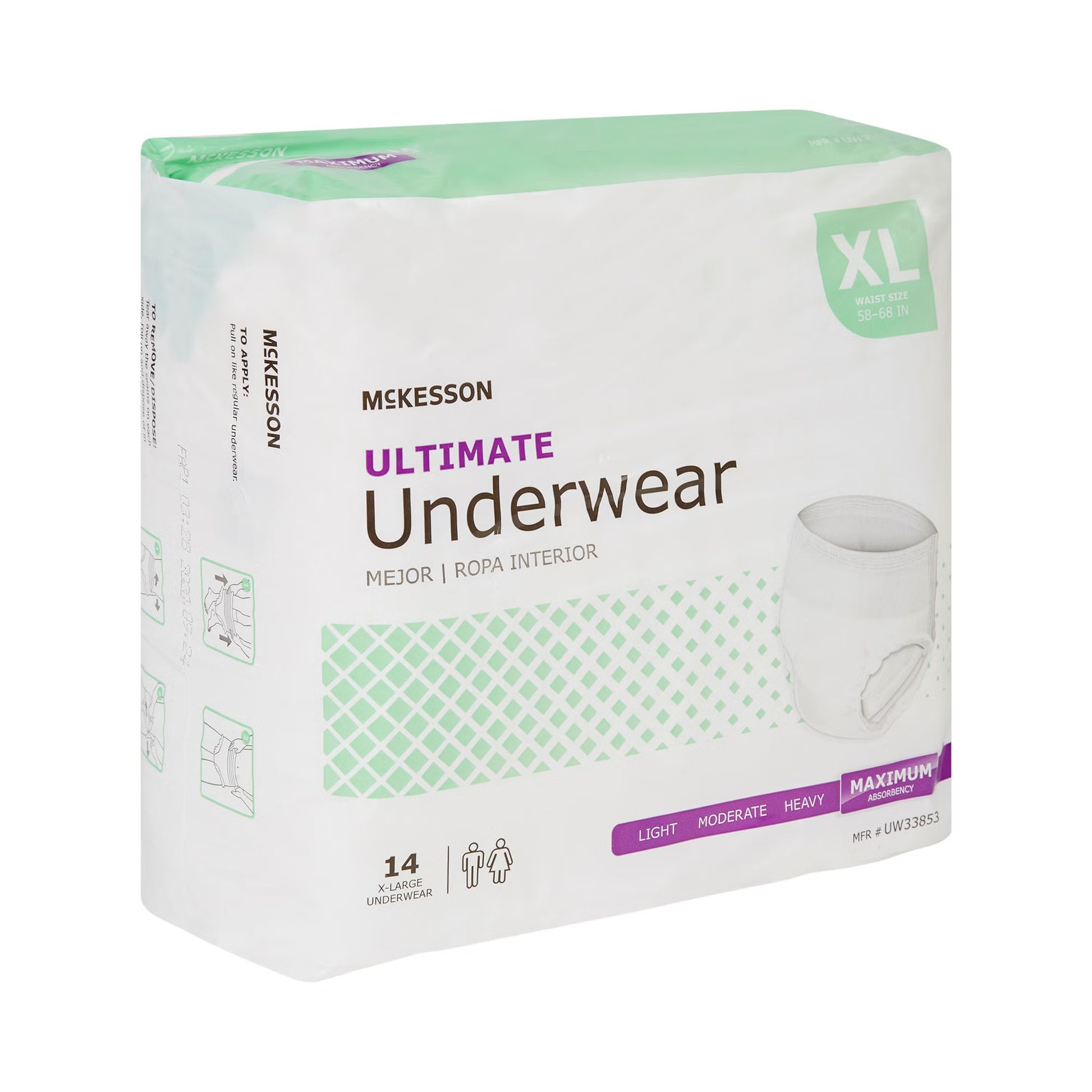 McKesson Ultimate Heavy Absorbency Incontinence Underwear, Extra Large