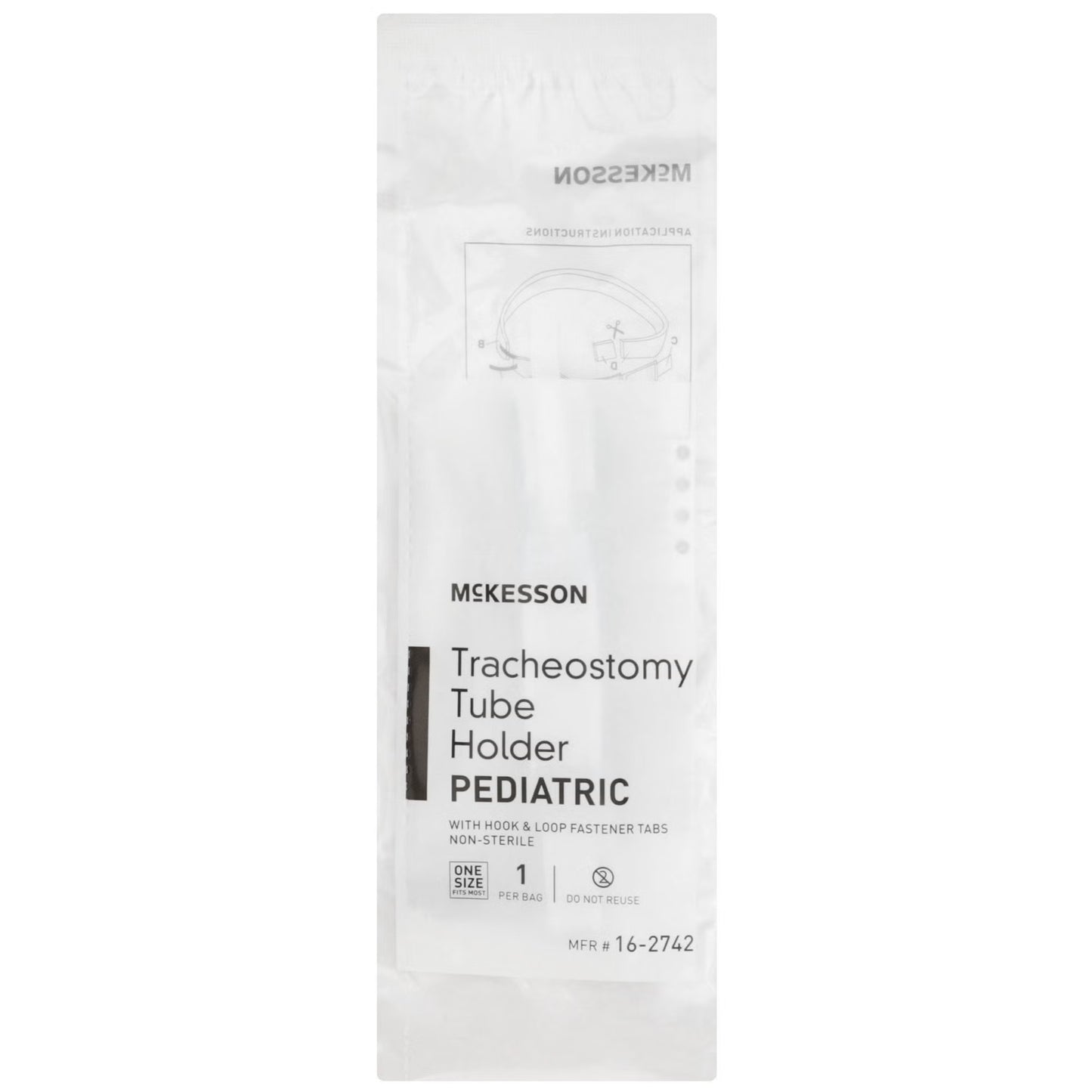 McKesson Tracheostomy Tube Holder, Pediatric, 3/4 x 9 Inch