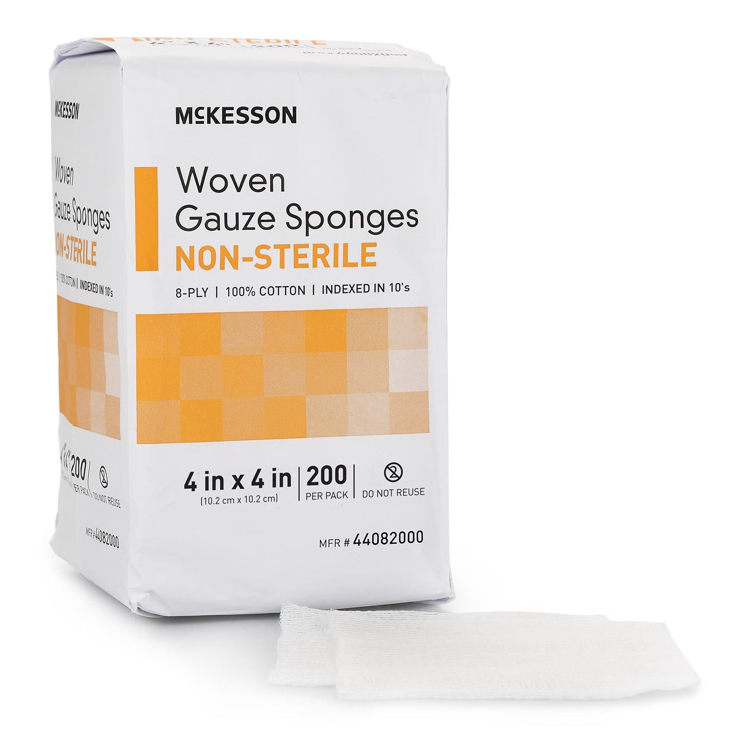 McKesson Gauze Sponge, 4 x 4 Inch, Eight Ply